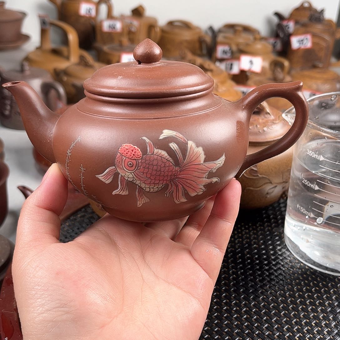 紫泥茶壶宜兴紫砂