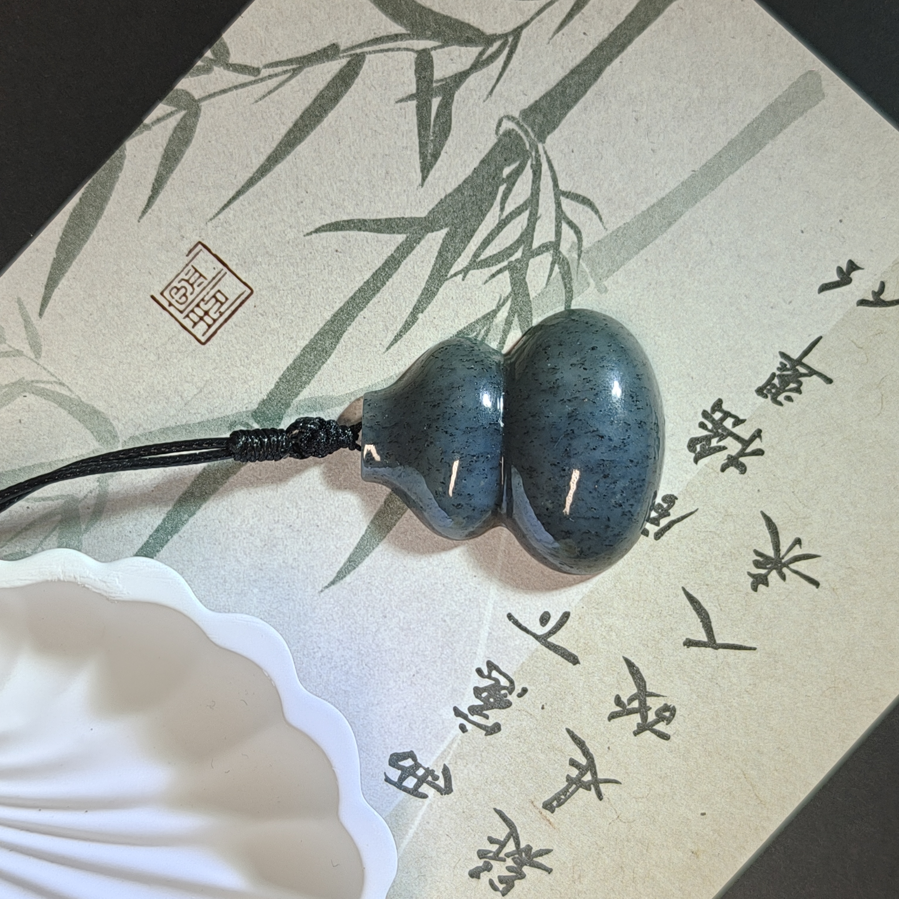 青花葫芦吊坠  多样性发一