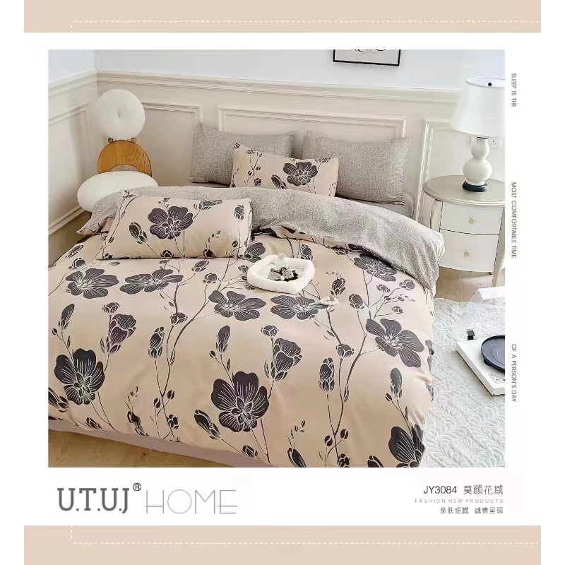 （莫颜花域）230*250田园风老粗布床单