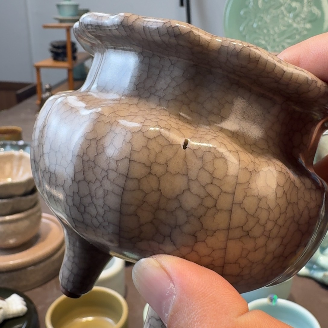 龙泉青瓷茶具微瑕