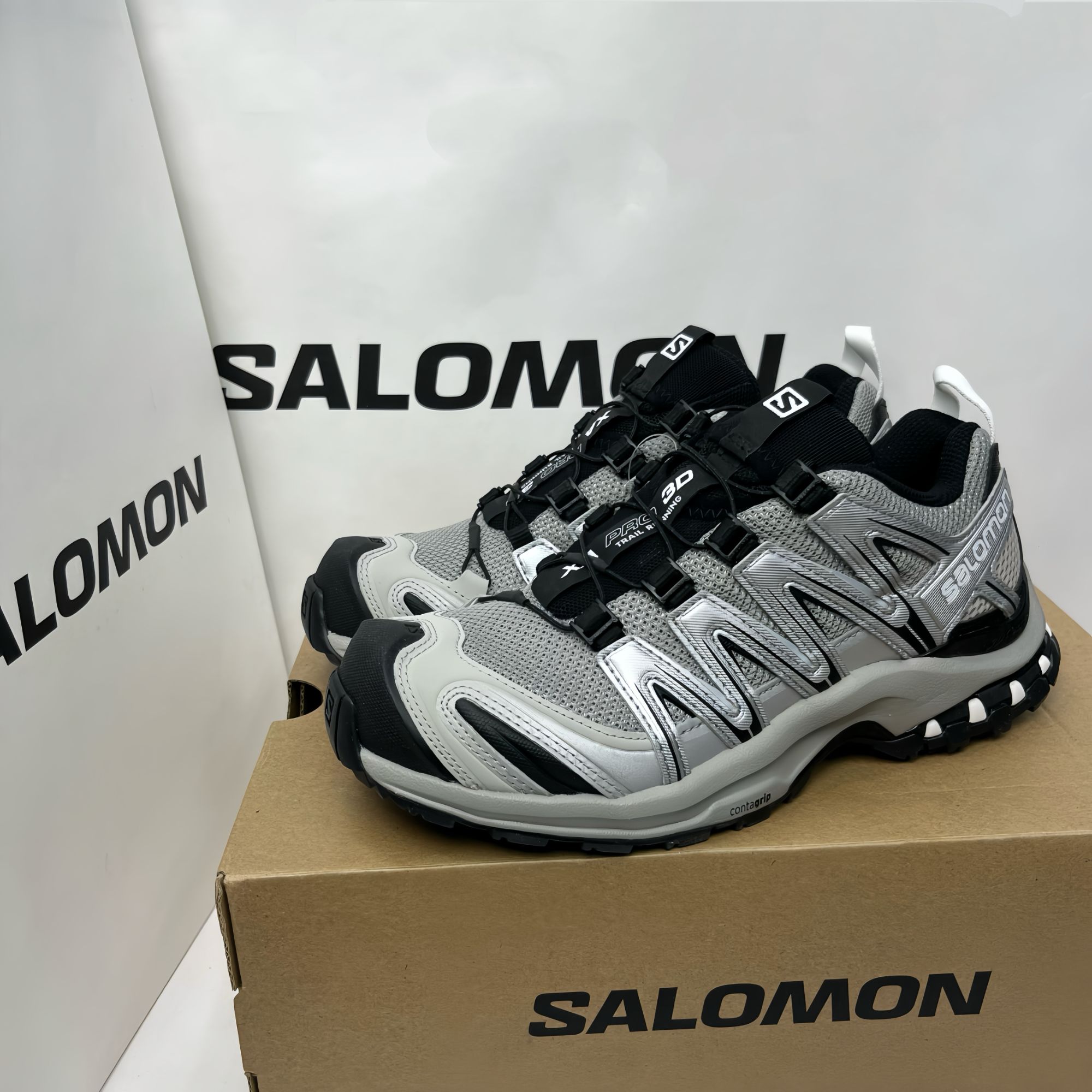 SALOMON萨洛蒙XAPRO3D 灰银色合金黑户外登山鞋男女同款L47478100
