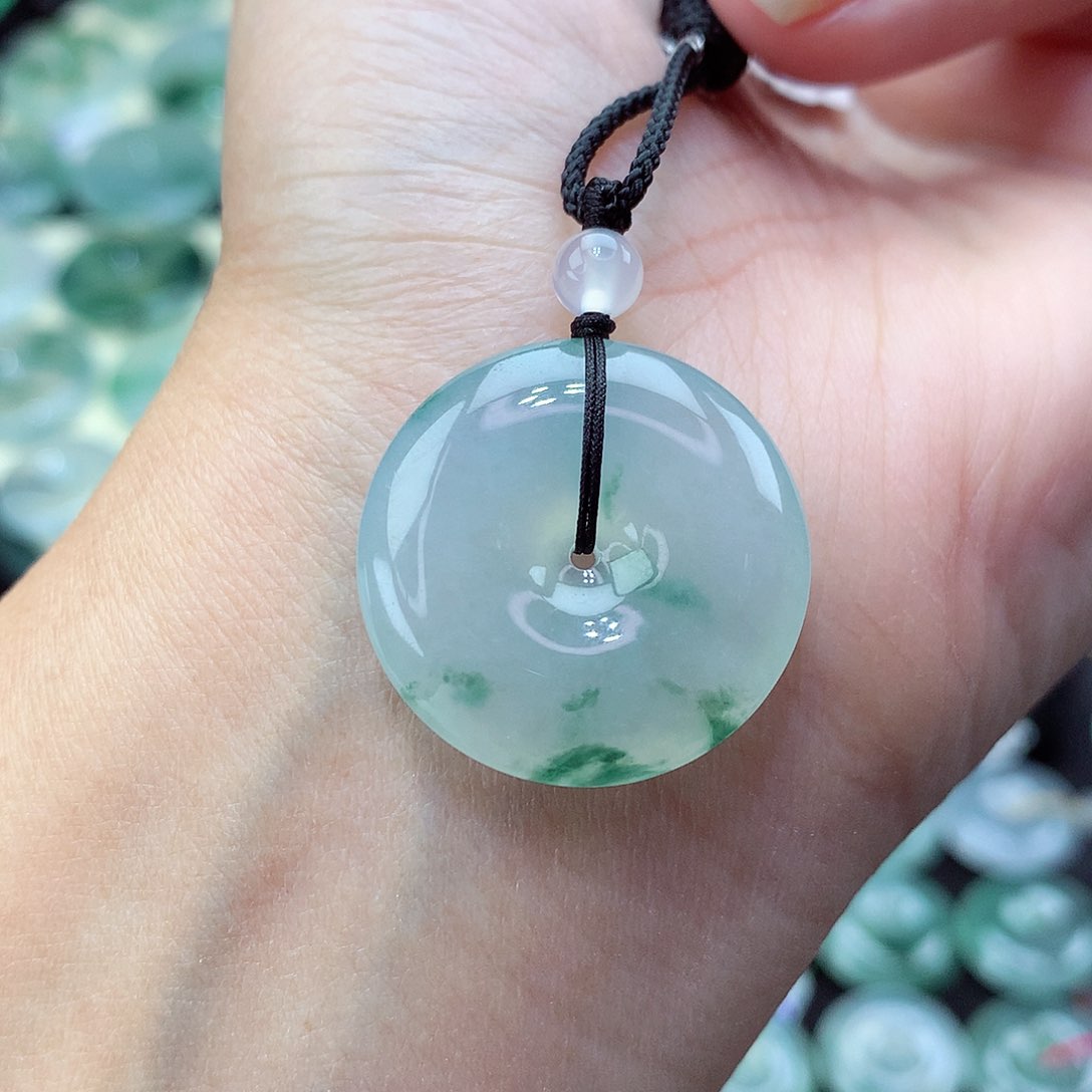 翡翠颈饰未镶嵌18尺寸25.4-6.2