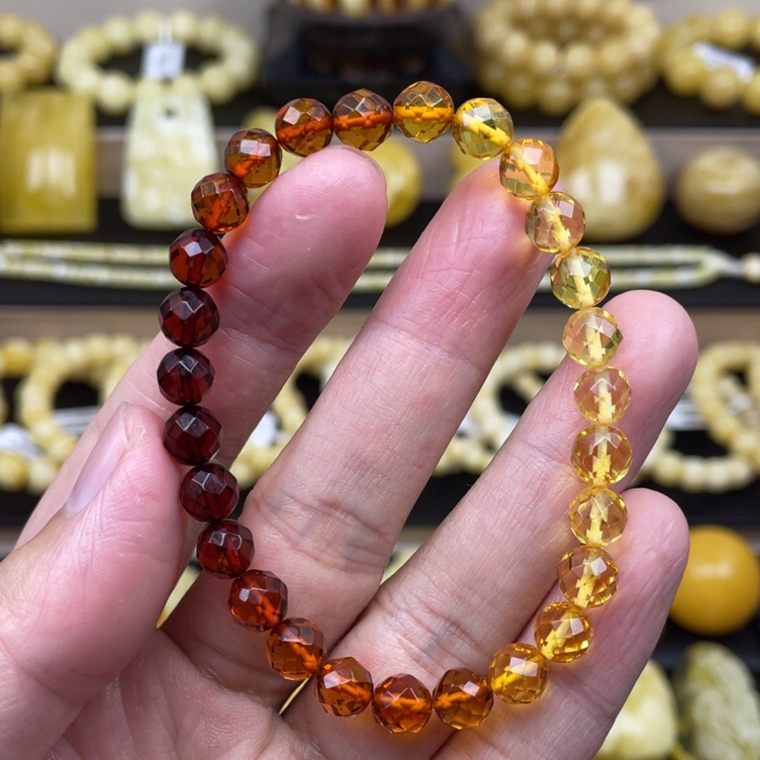 琥珀裸石未镶嵌琥珀蜜蜡