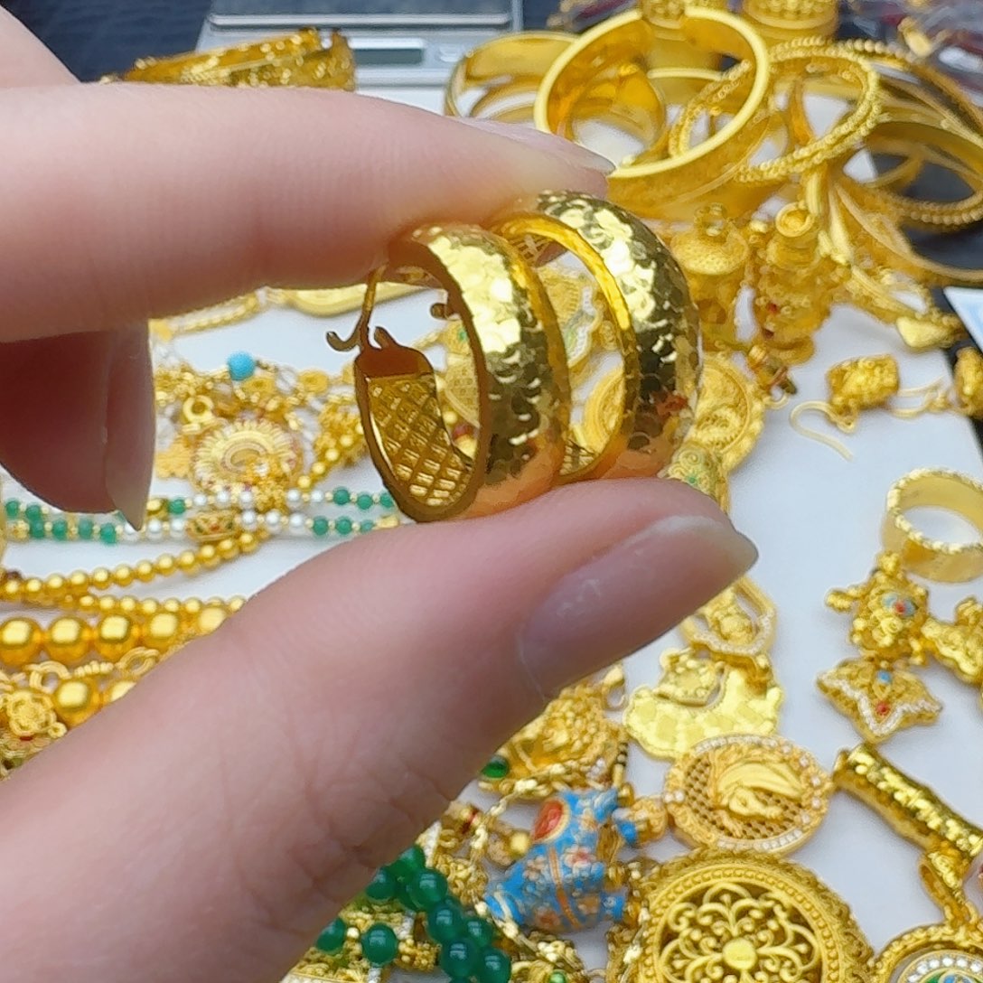 合金耳圈碎冰冰3866