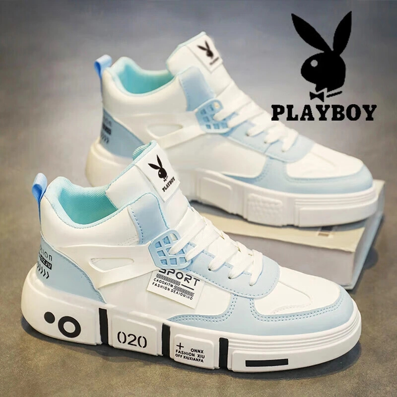 花花公子板鞋子男款冬季新款高帮保暖休闲男鞋潮流百搭男生鞋子