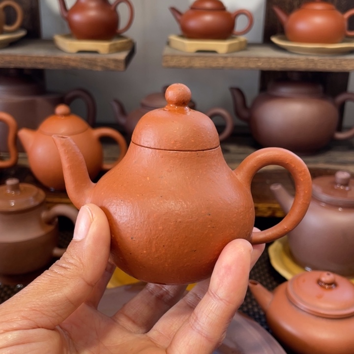 梦***家紫砂茶壶高梨朱砂