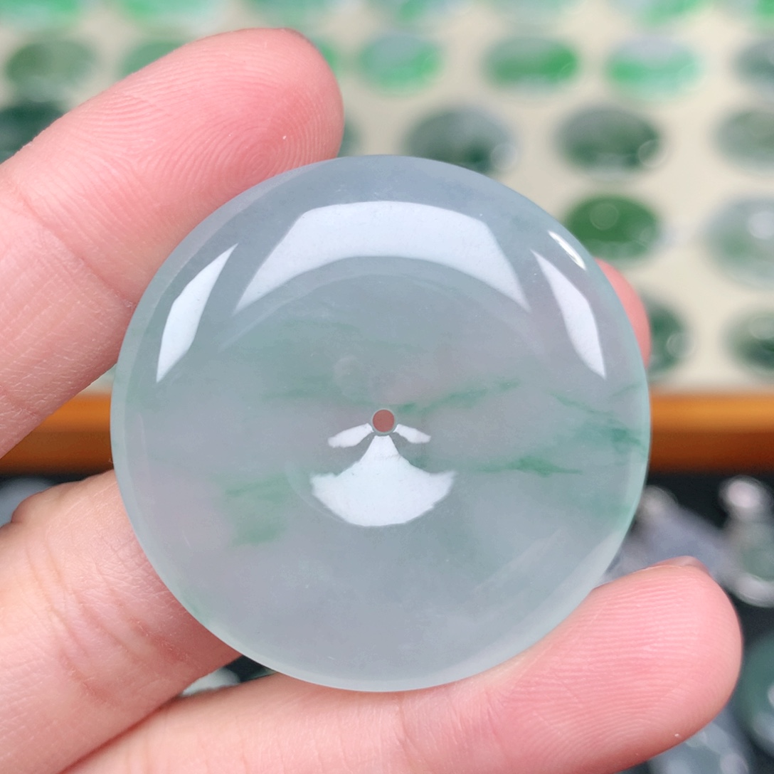 翡翠未镶嵌吊坠(不含链)36.2-6.0