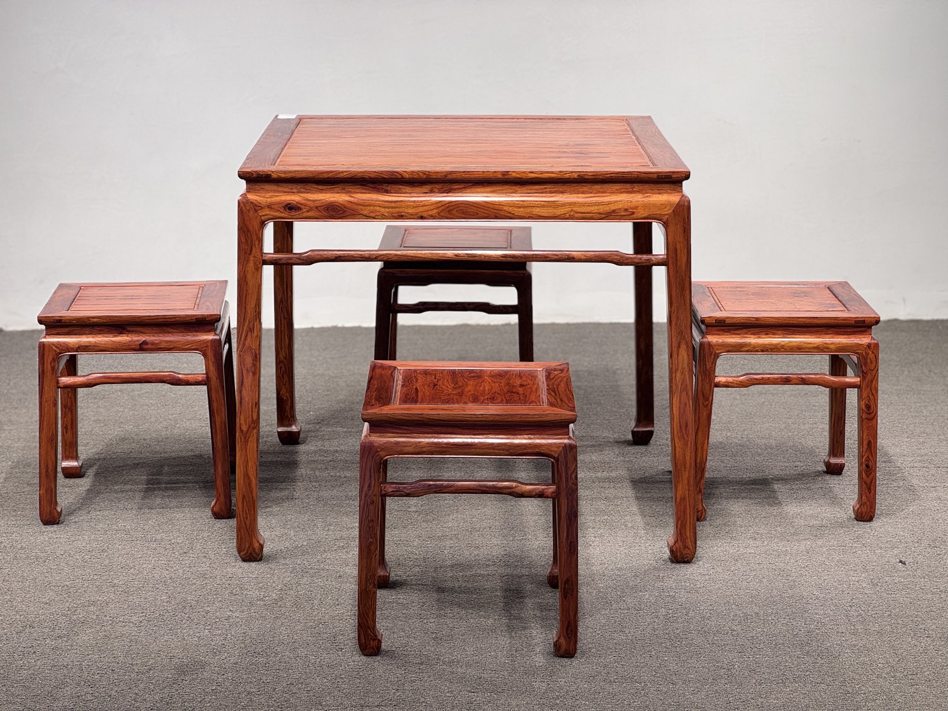 海南黄花梨-休闲桌五件套闲坐赏玩品茶小聚