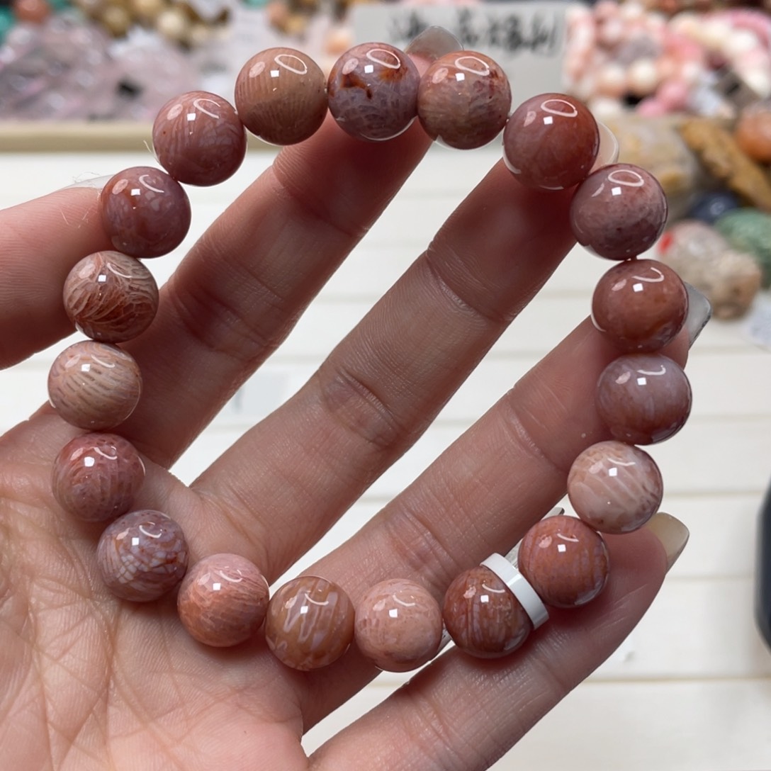 未镶嵌手链硅化玉抱****?013