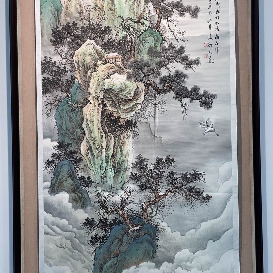国画凌行志手绘作品