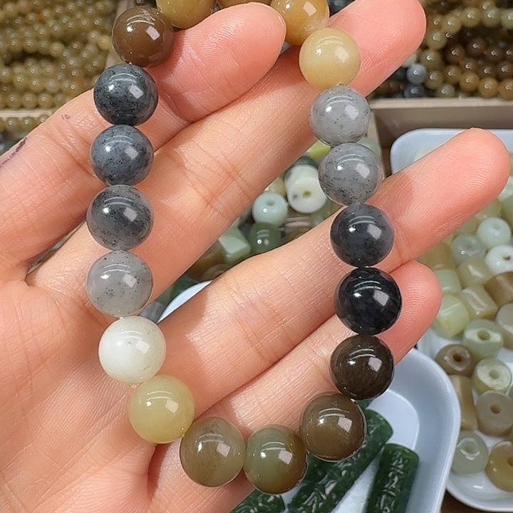 和田玉（糖玉）未镶嵌手链10mm