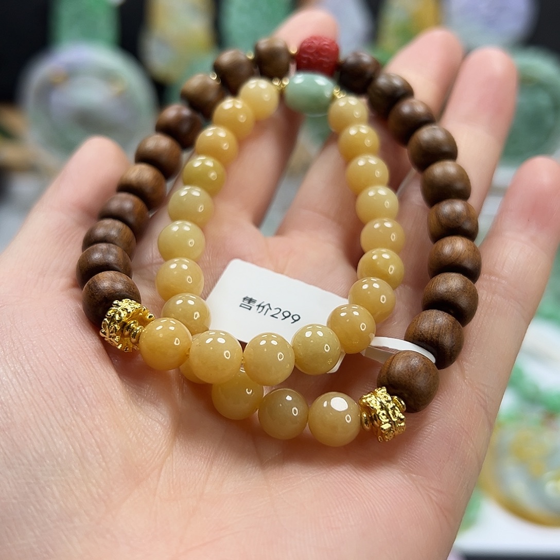 翡翠未镶嵌手链手串