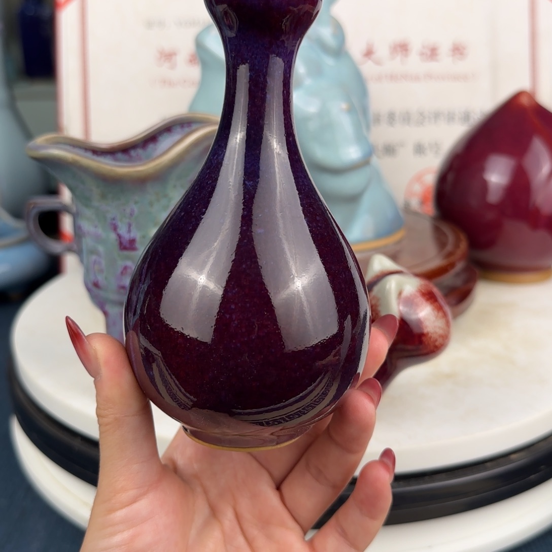 瓷摆件郑家钧窑摆件