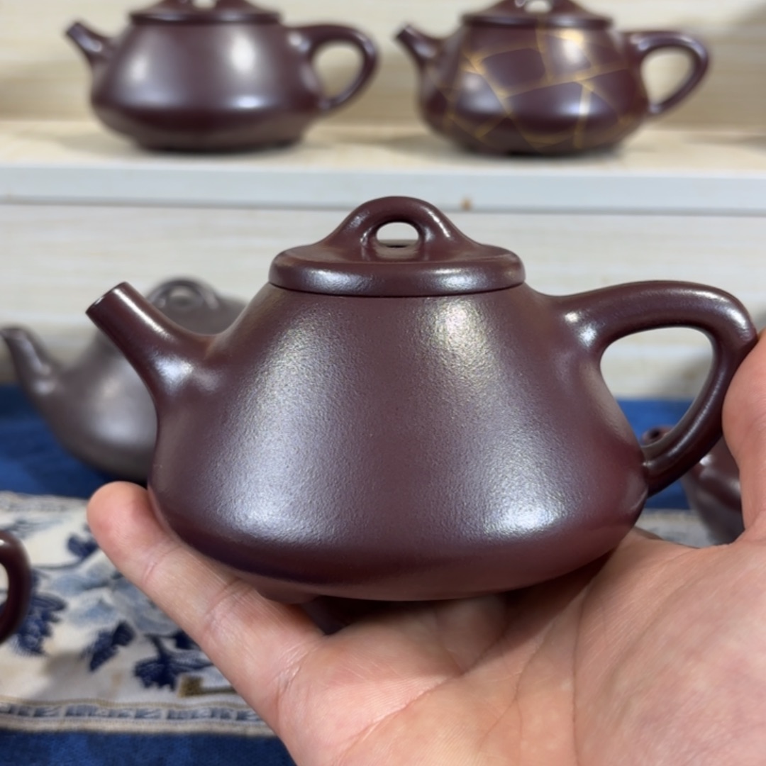紫砂茶壶￥****￥全手工高温龙血砂子冶石瓢