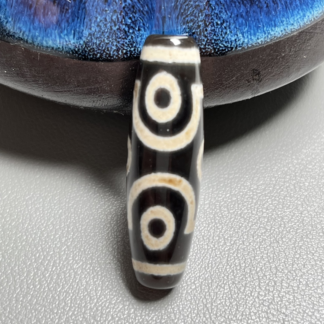 梵藏包浆六眼古珠吊坠风化玛瑙玉髓饰品男女精美品相