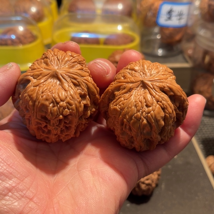 文玩核桃把件全门门墩48