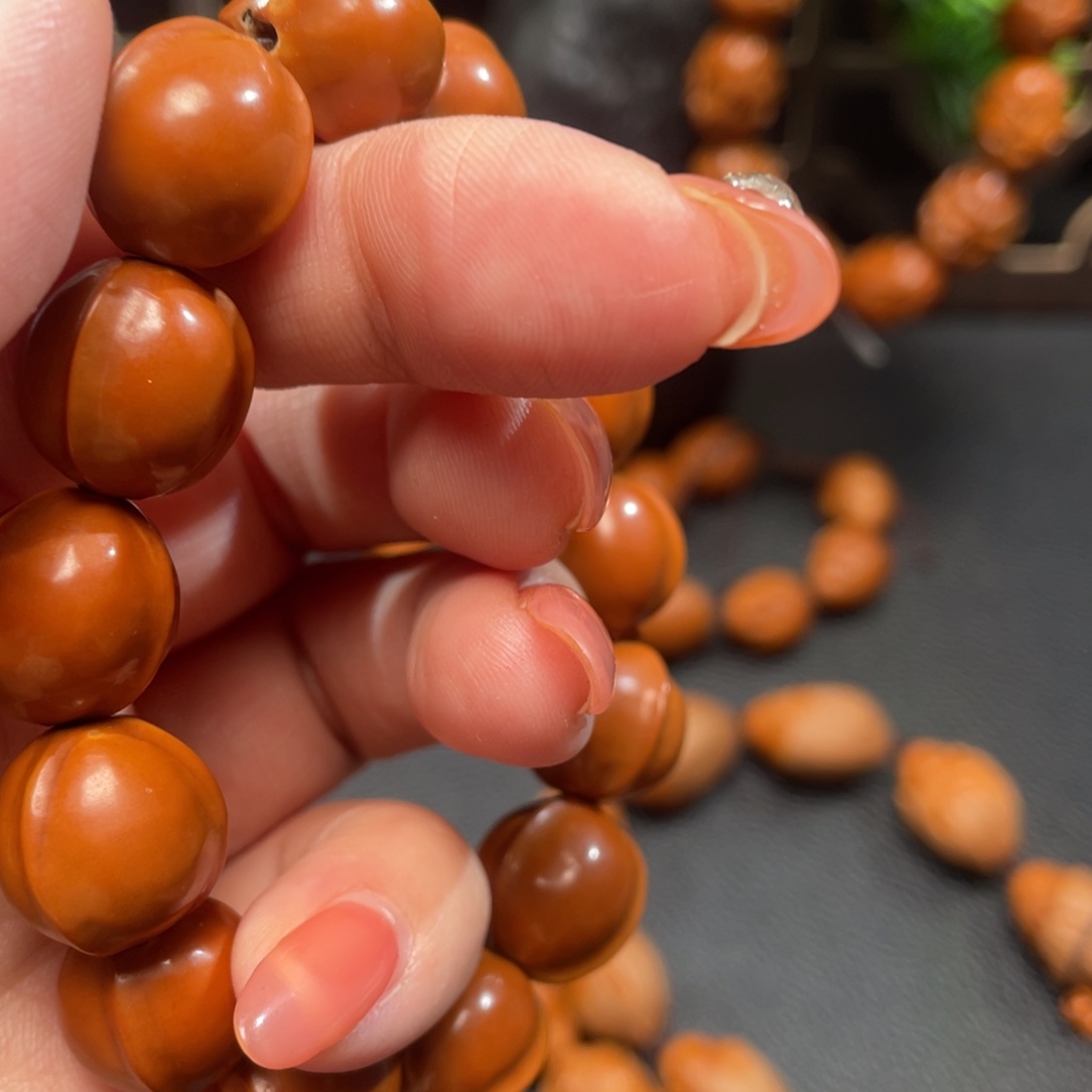 橄榄核手串/手链6597鲨鱼背光珠