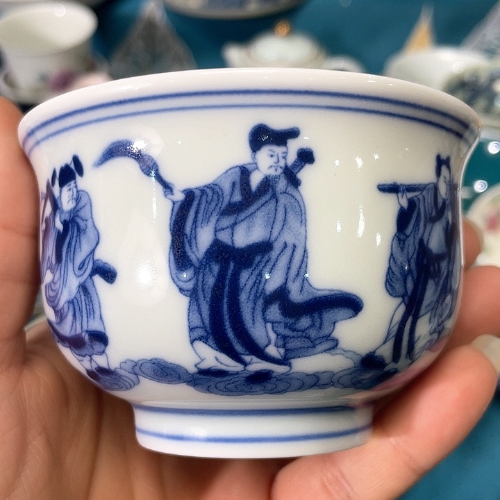 景德镇陶瓷主人杯12344