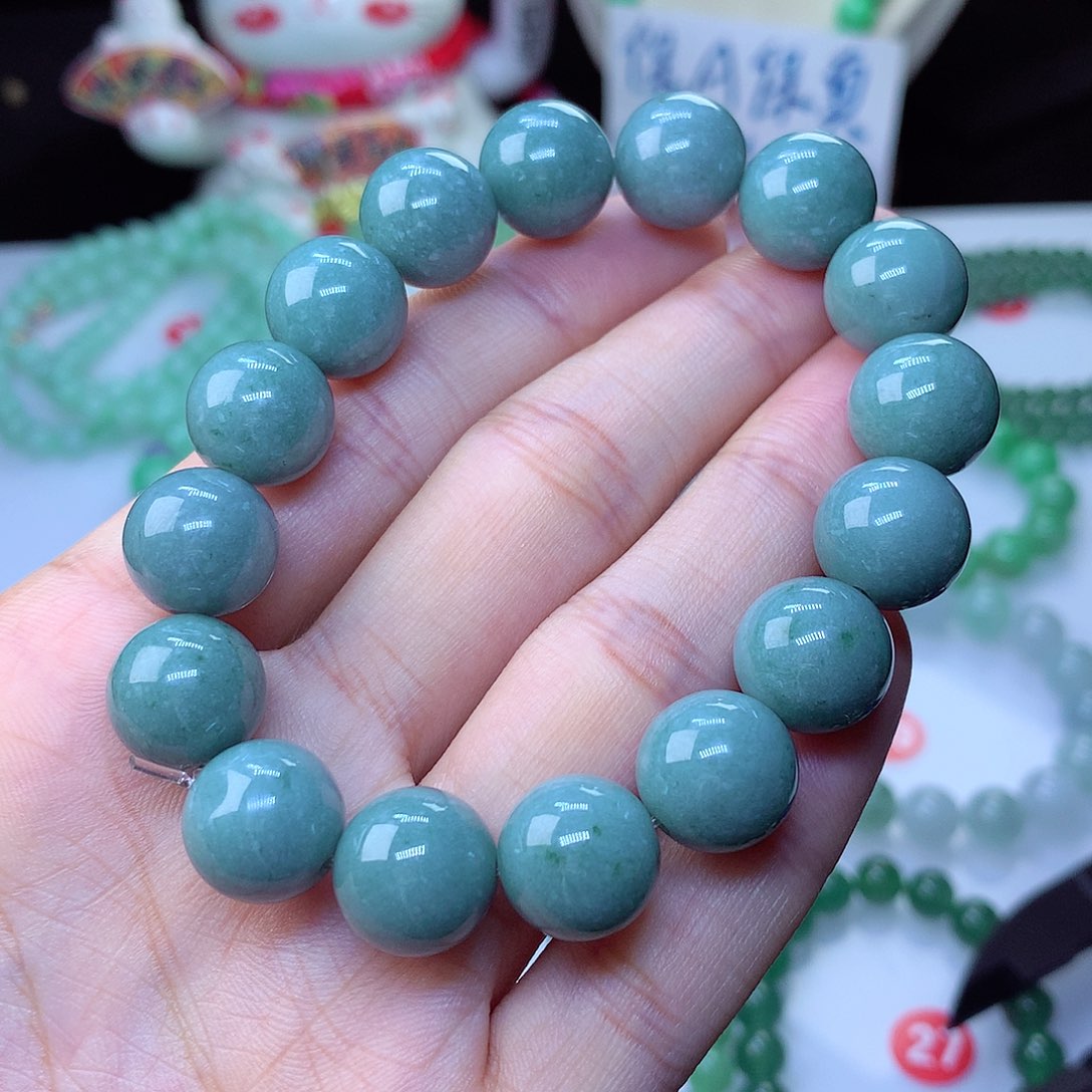 翡翠毛衣链未镶嵌