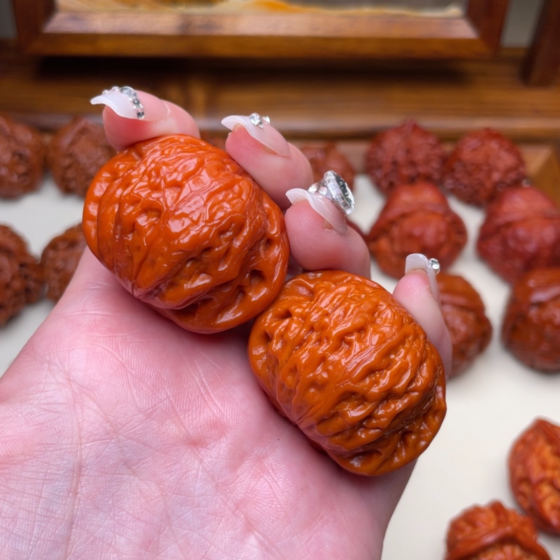 文玩核桃把件铁锤40