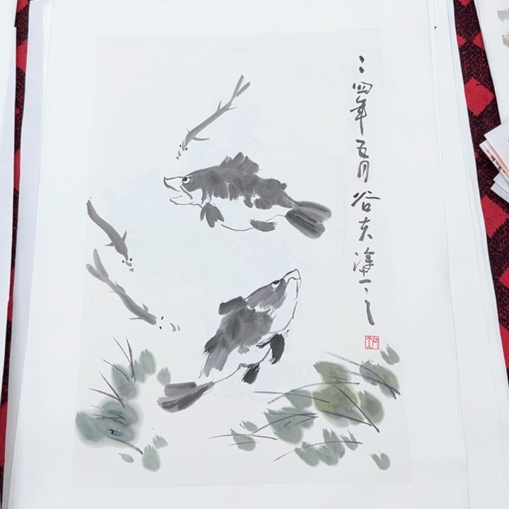 国画艺****室纯手绘国画作品