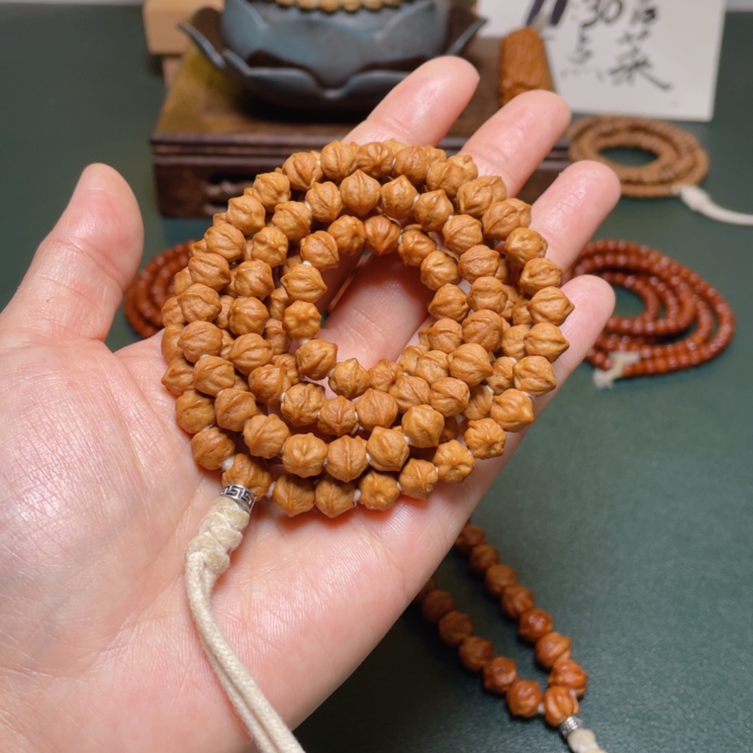 柏香籽/百香籽吊坠白牙横打长串