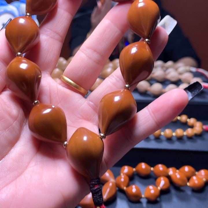 贺***あ手串/手链橄榄核三花手串8