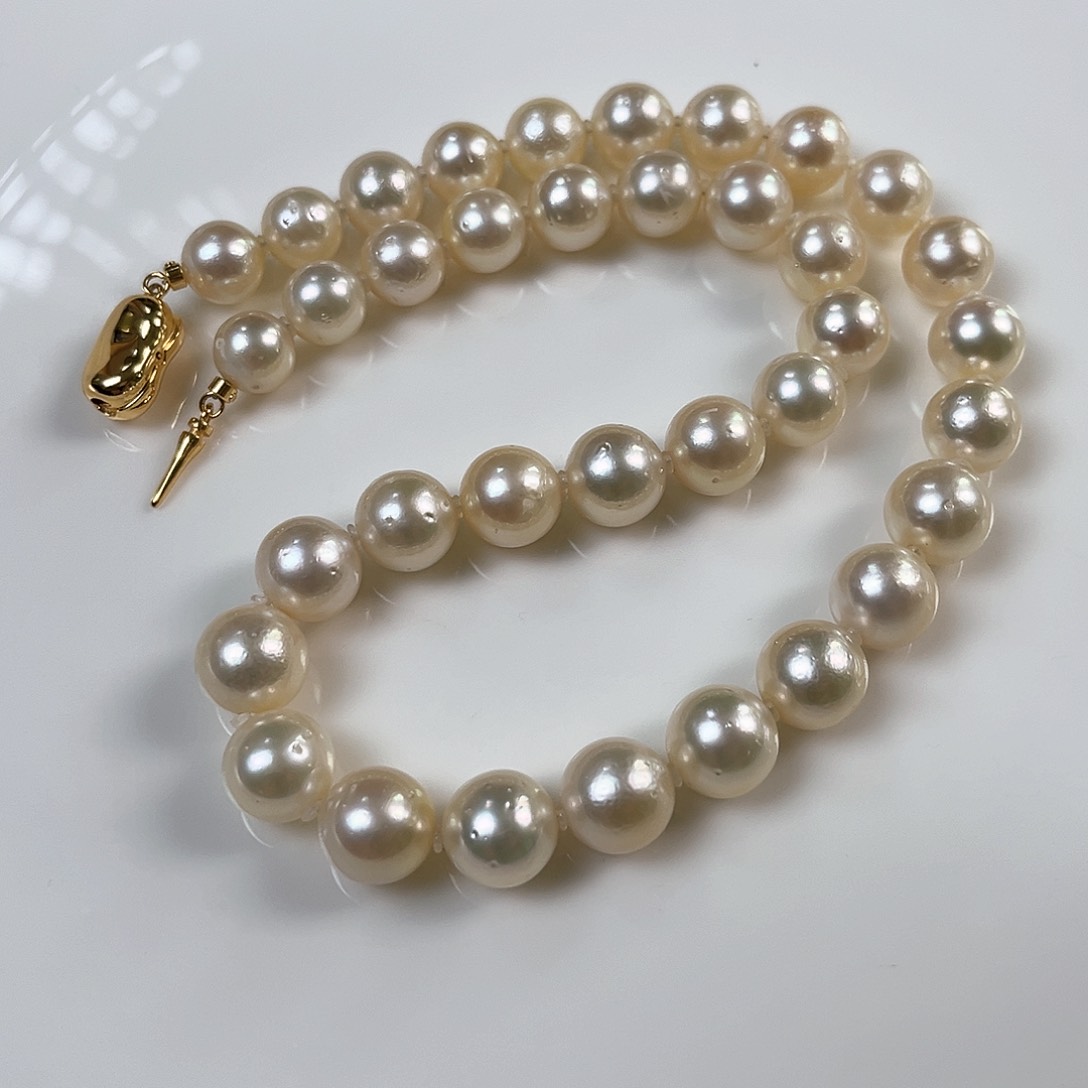 海水珍珠颈饰未镶嵌澳白干枯玫瑰9-12