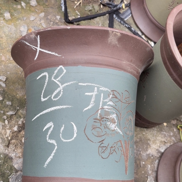 紫砂花盆紫砂的花