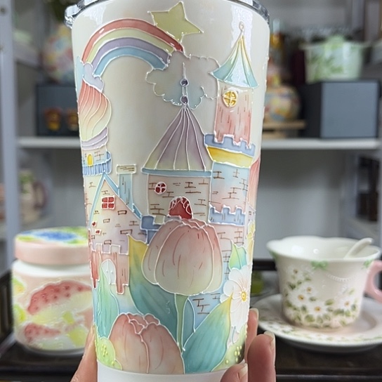 手绘高温釉下彩陶瓷