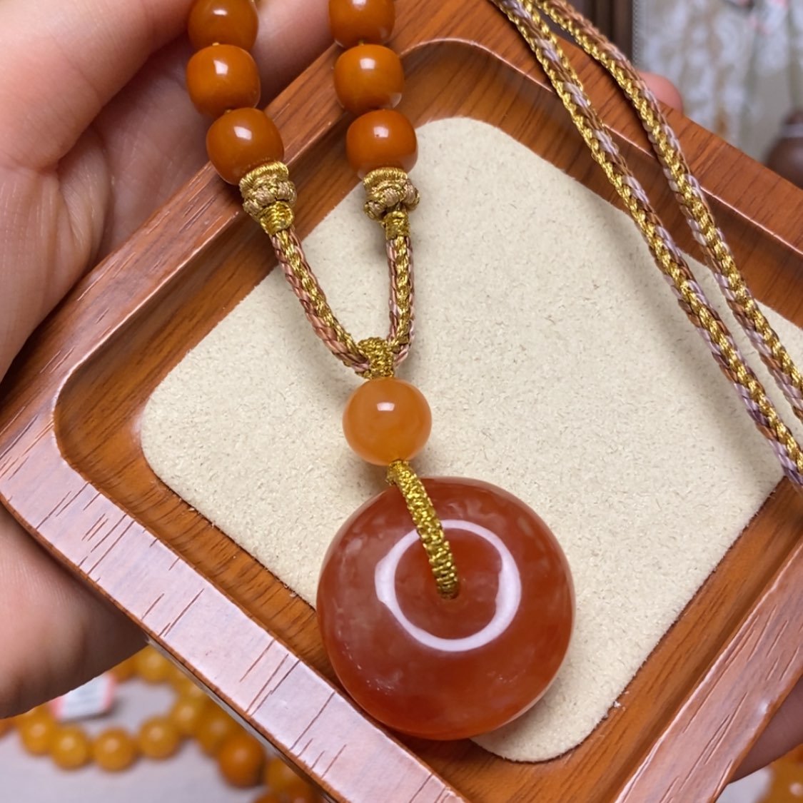 【闪购商品】蜜蜡颈饰未镶嵌项链