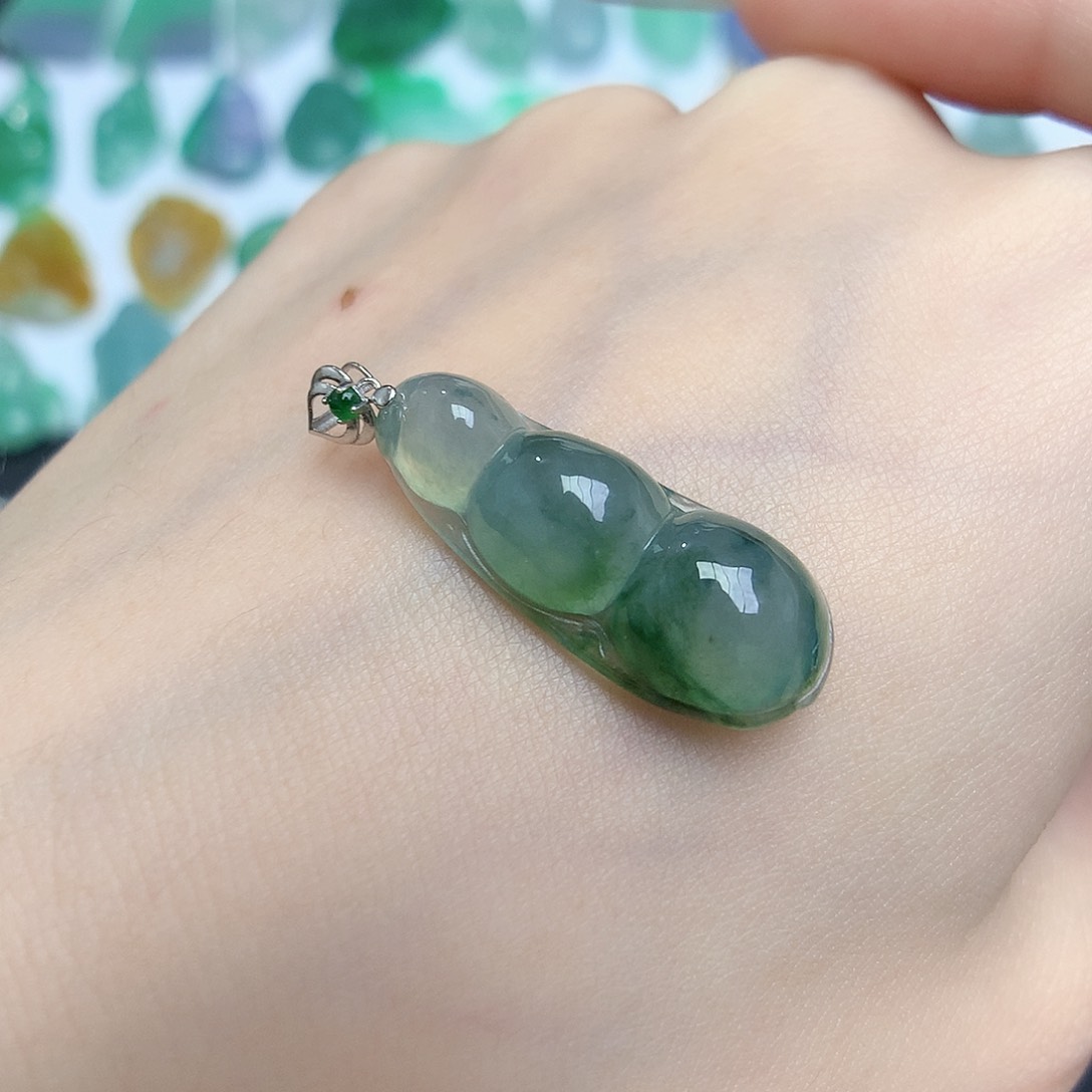 翡翠颈饰18K金镶嵌888888888888888