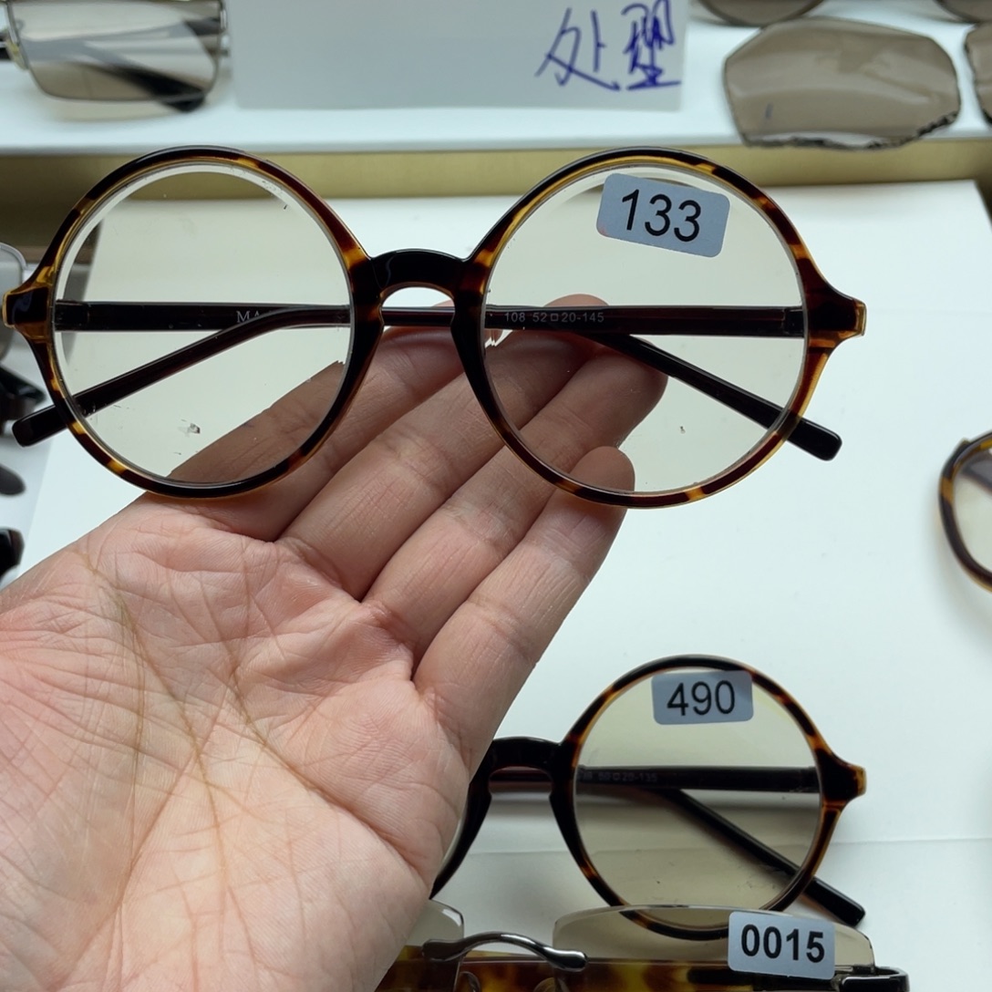 茶水晶复古圆 133