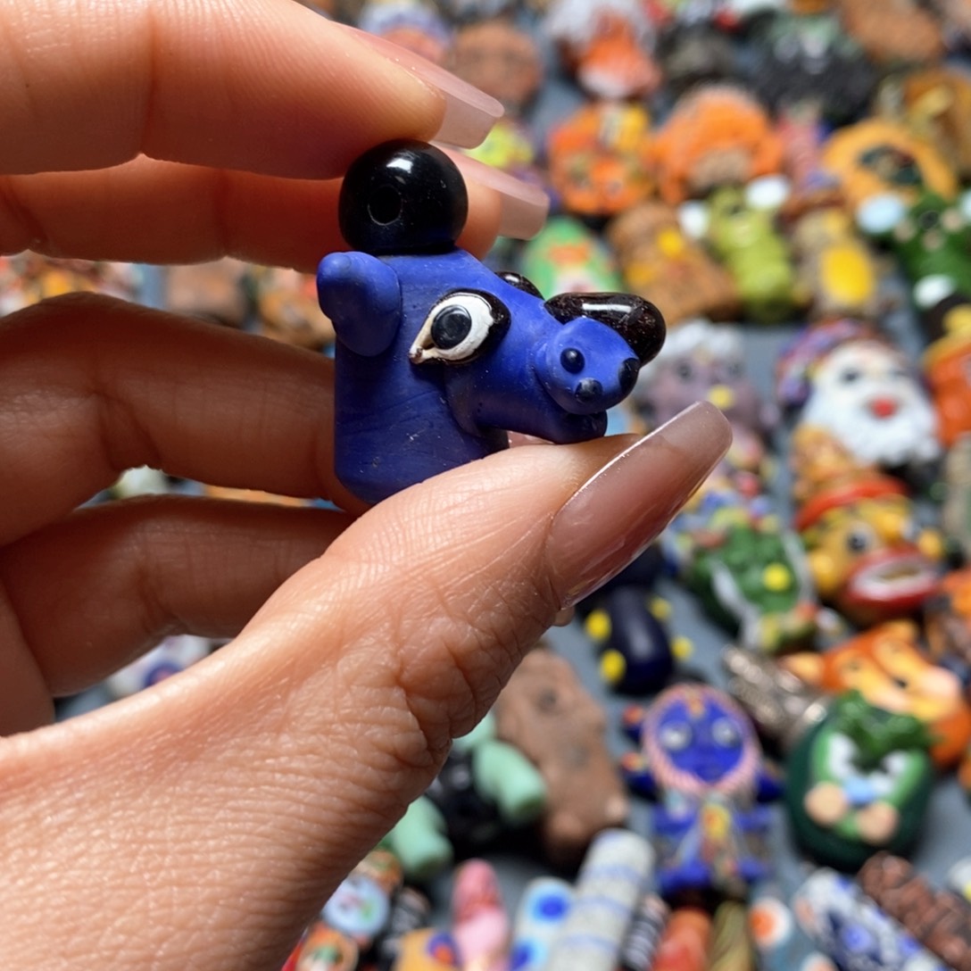 琉璃颈饰印度尼西亚法斗 