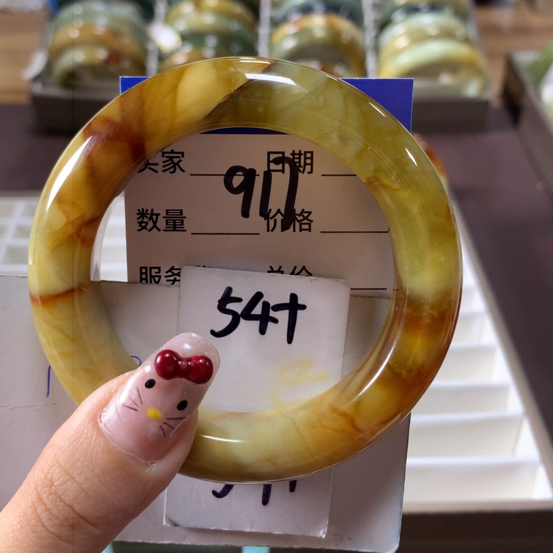 蛇纹石玉手镯未镶嵌917