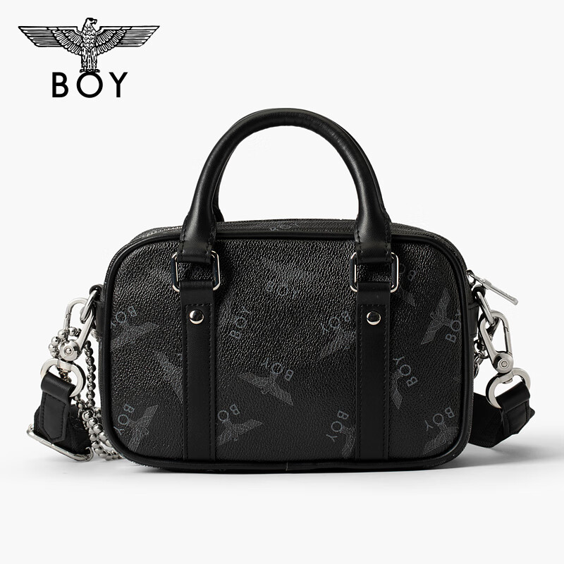 BOY LONDON女包2025新款斜挎包潮牌时尚立体金属满印手提包N85025