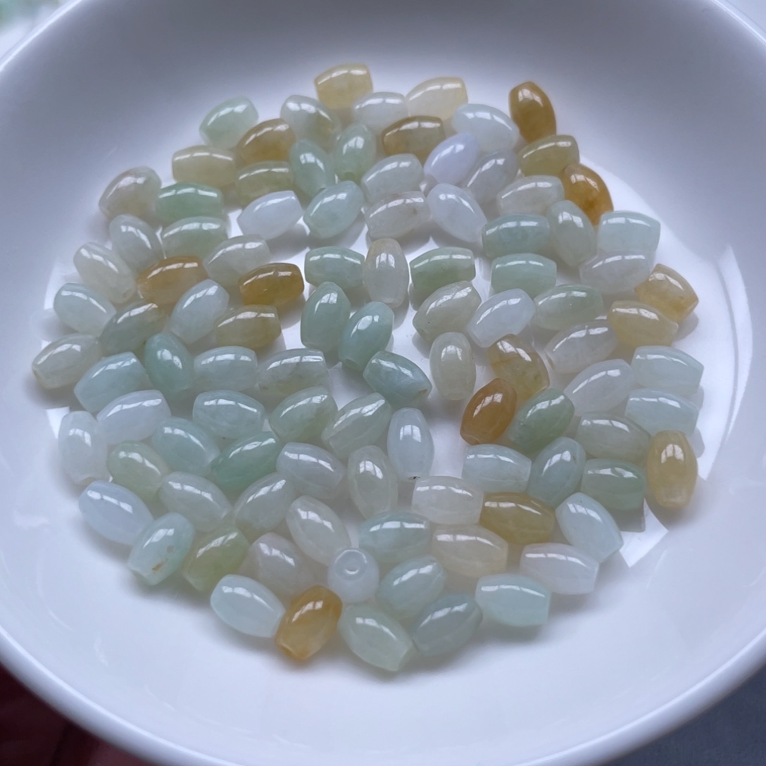 翡翠散珠米珠100颗