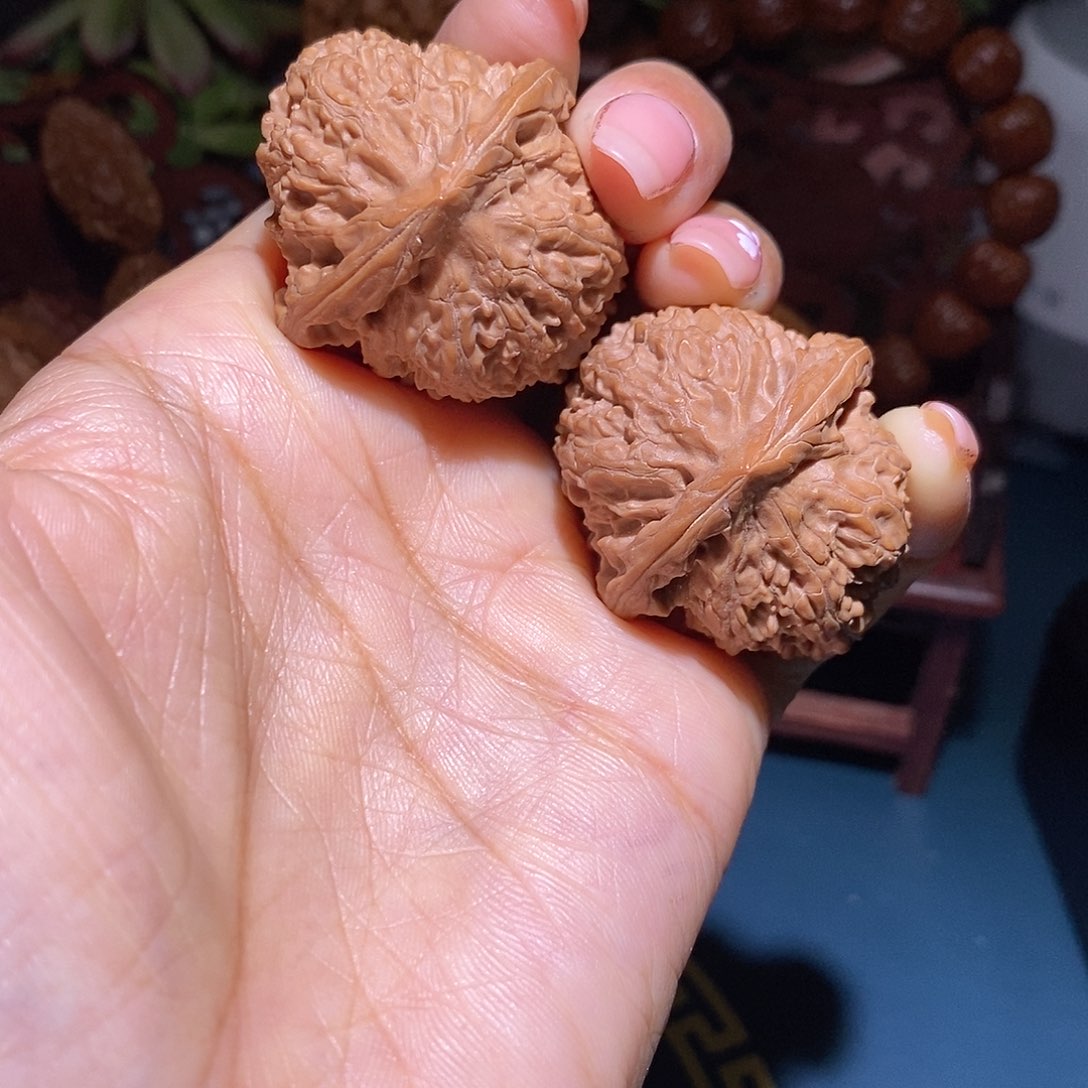 文玩核桃把件36龙胆