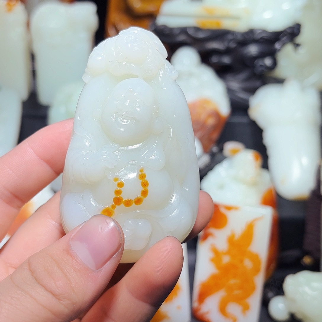 和田玉颈饰未镶嵌泽*0