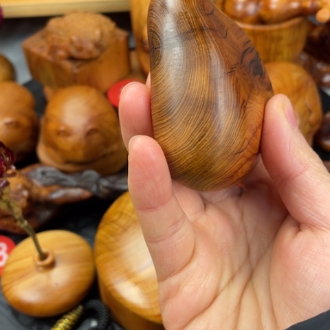 【闪购商品】柏木（崖柏）正宗太行陈化干黑油闻香把件