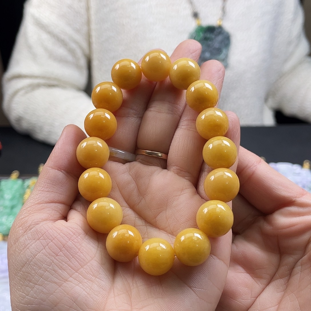 美***号翡翠未镶嵌手链翡翠