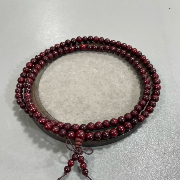 A35紫檀圆珠卡0.8多圈手串