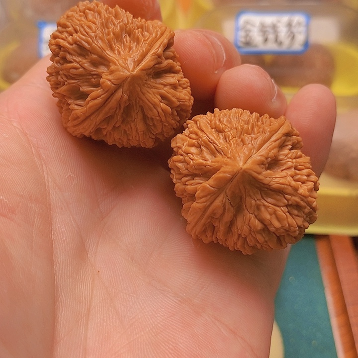 文玩核桃把件边35肚38全品大蒜头