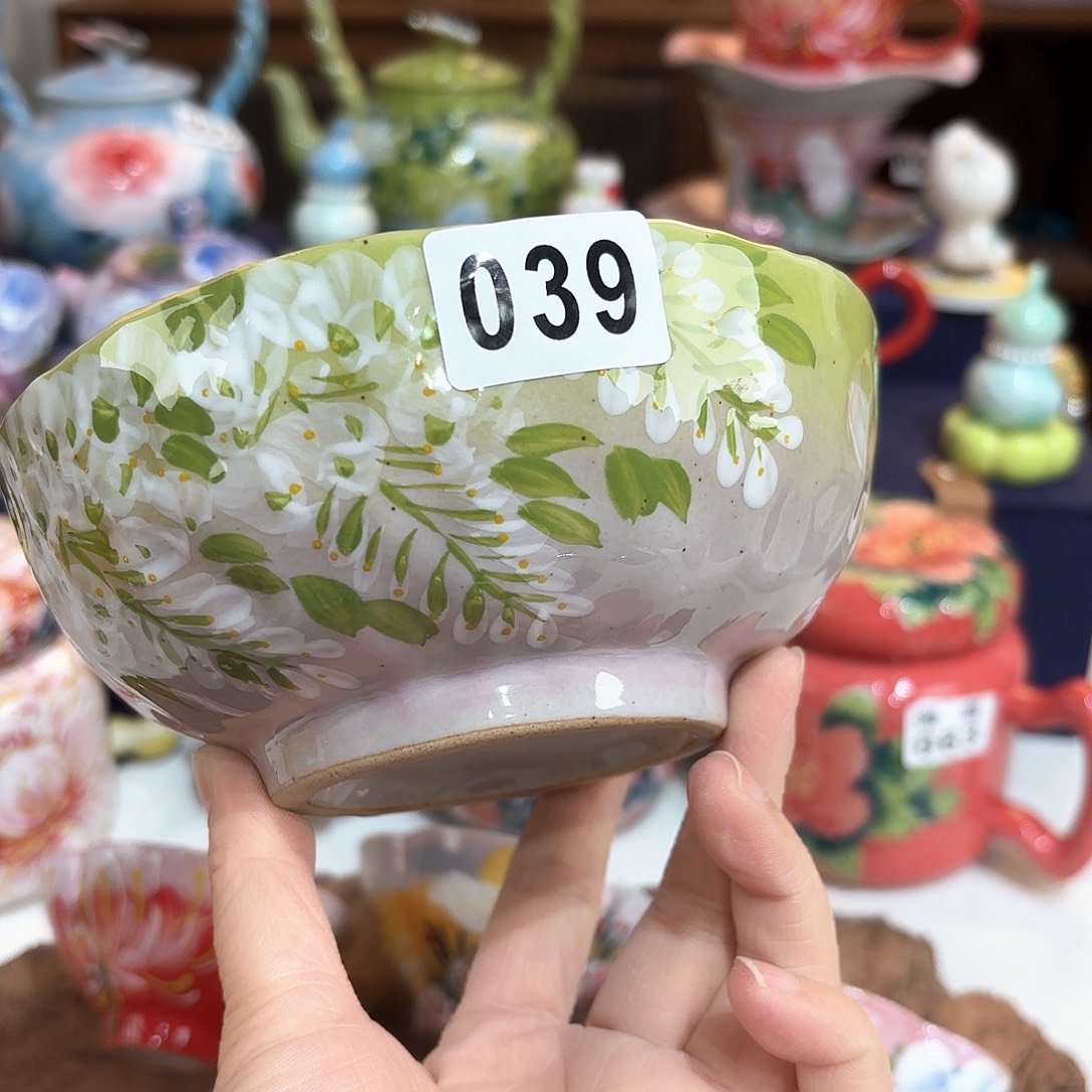 景德镇手绘高温釉下彩陶瓷茶具