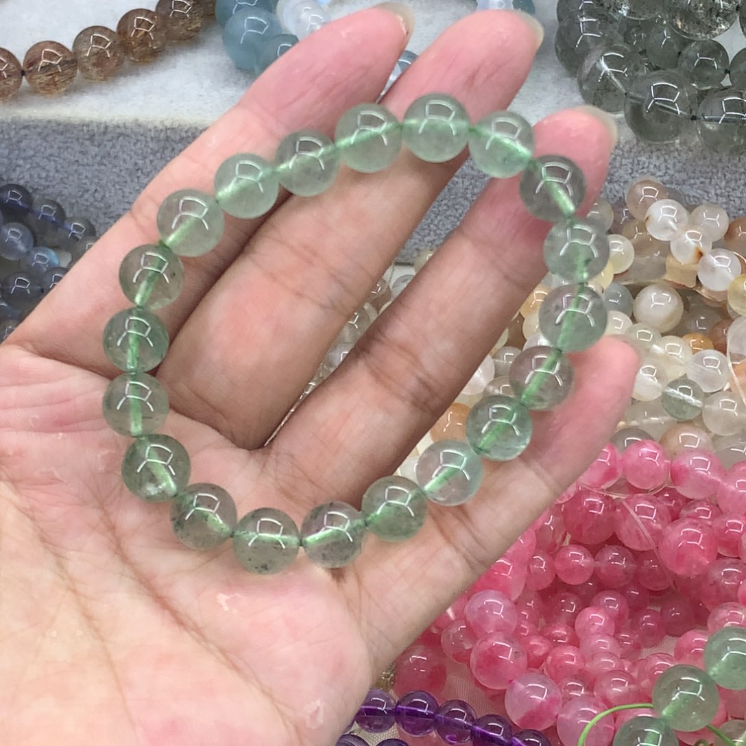 手链水晶未镶嵌9咪绿草莓