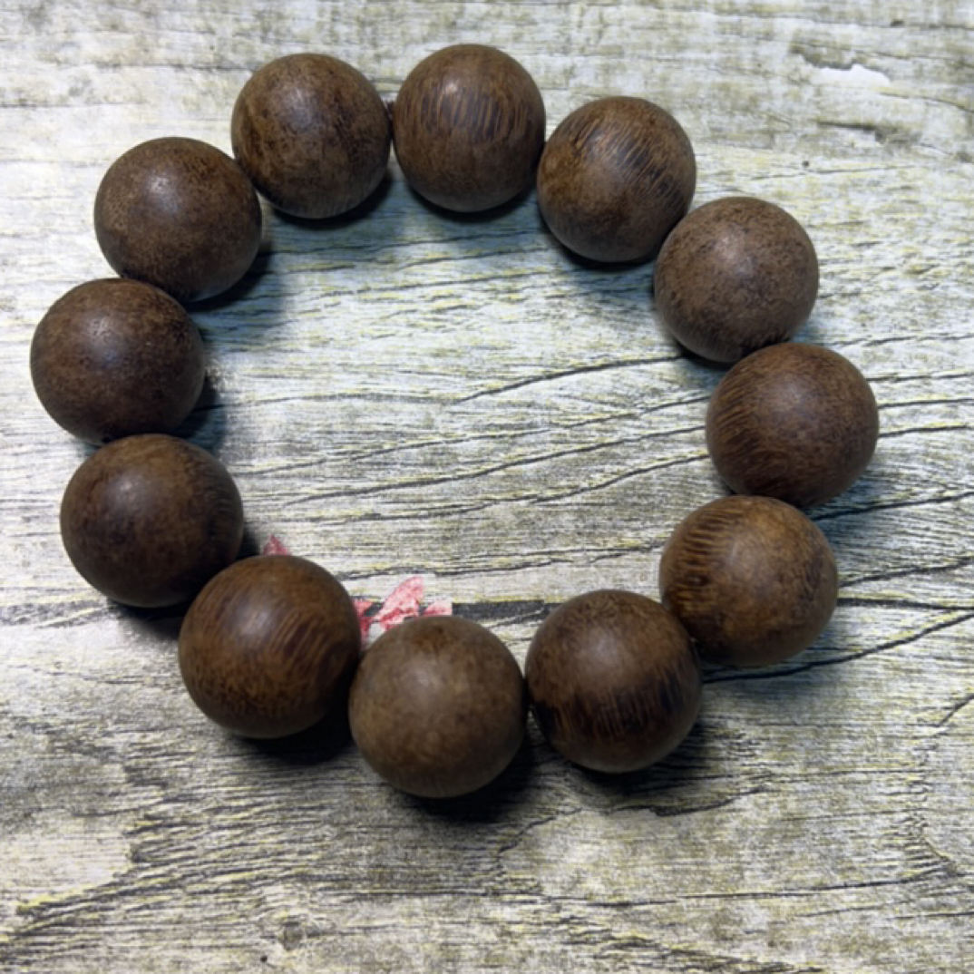 6 福来精选文玩沉香木作手串20mm