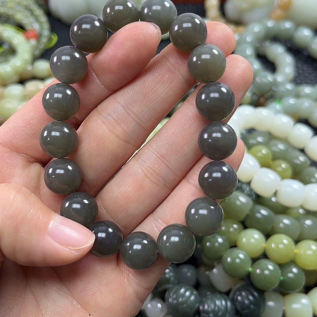 和田玉手链未镶嵌与**望