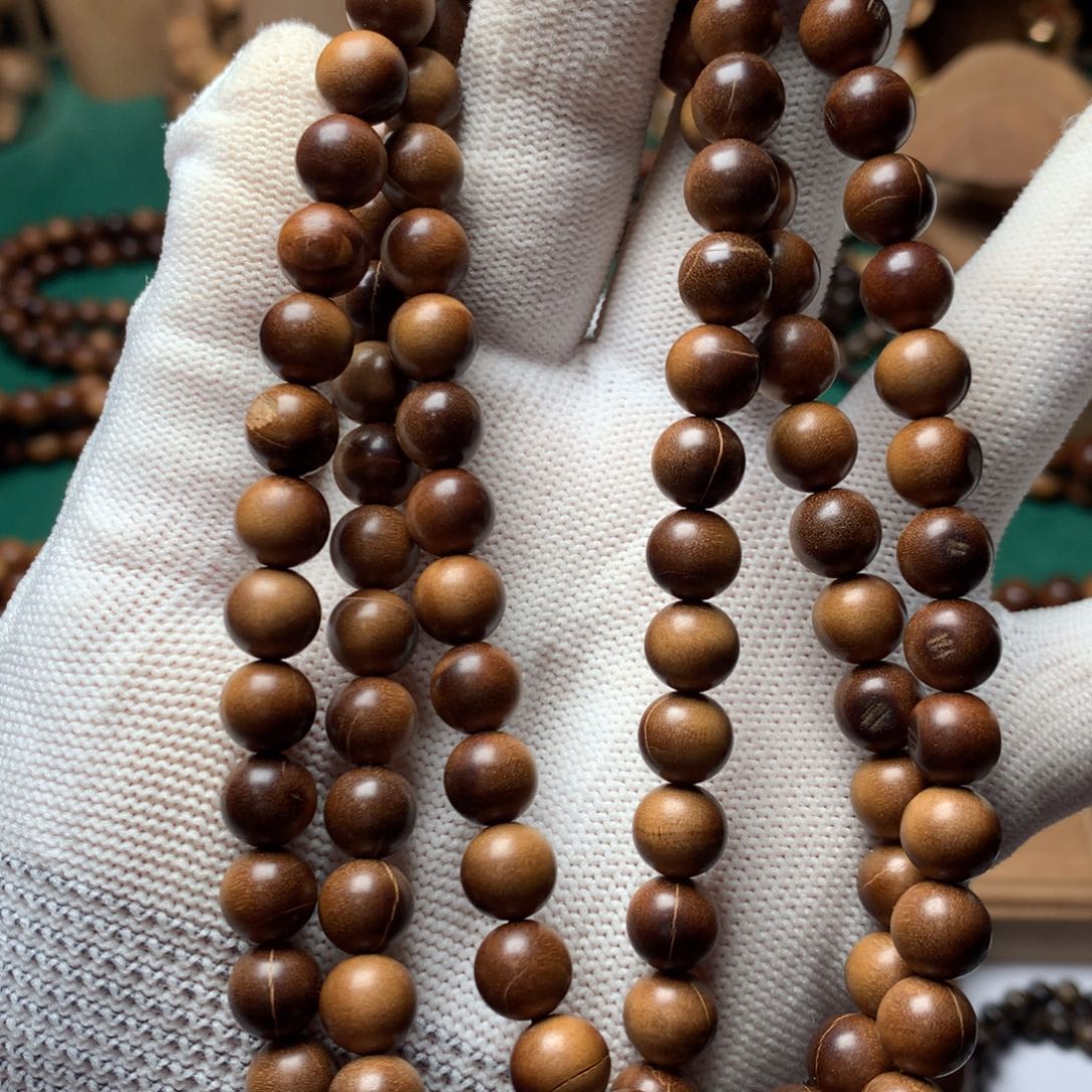 檀香木手串/手链老山檀香0.8瑕疵