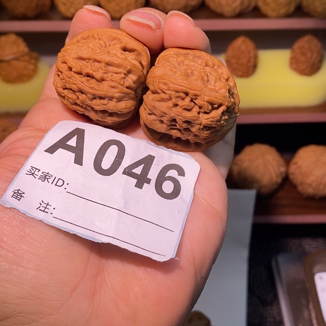 文玩核桃把件34全品白狮子