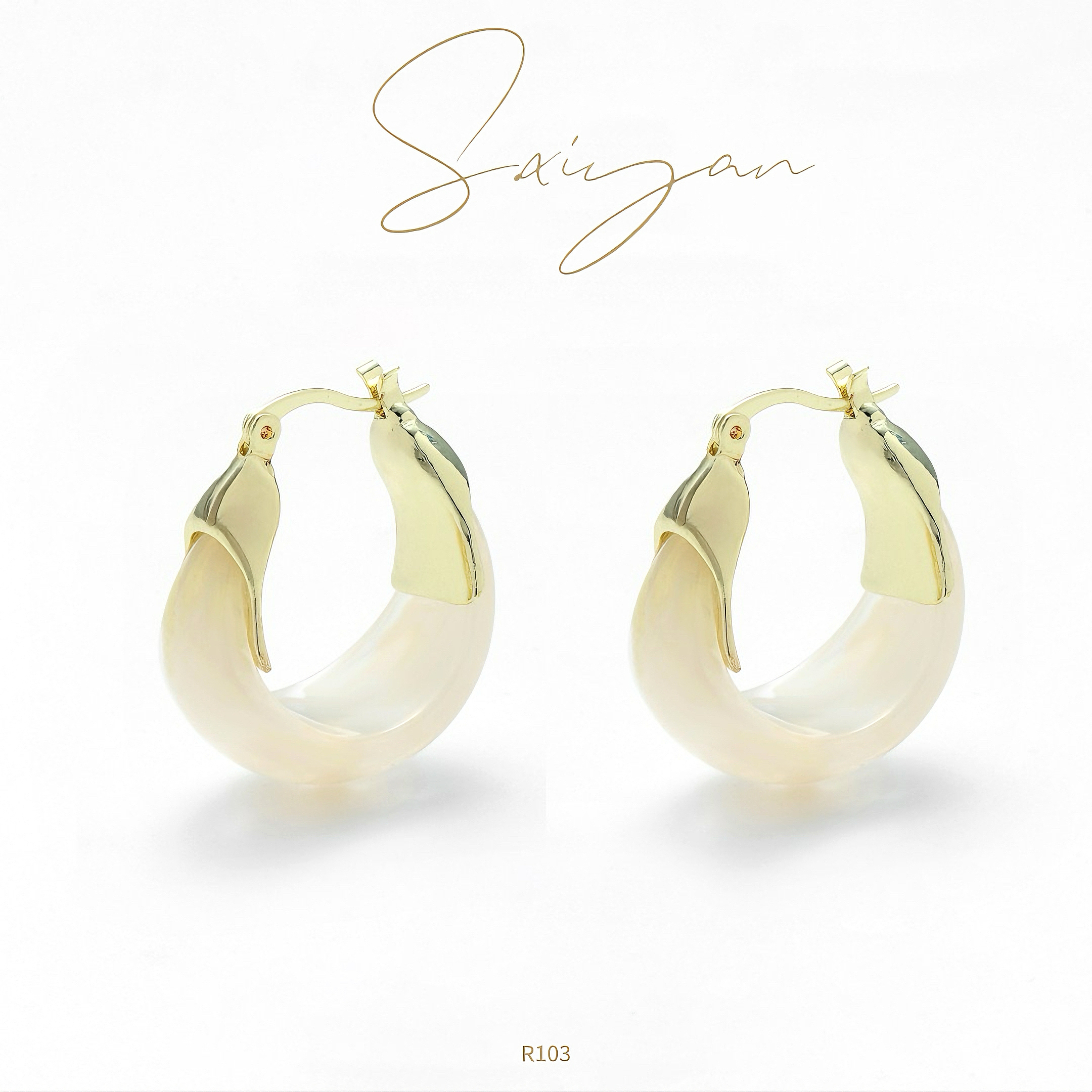 925银耳饰 S.xiyan 镀k金【琉璃花】精致轻奢高级感百搭耳饰R103